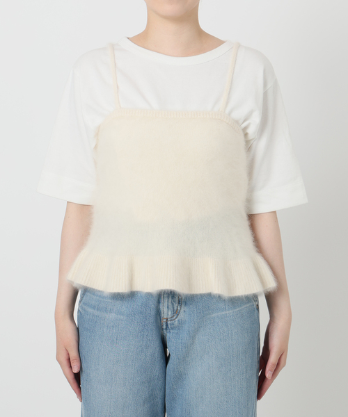セール】IENA LA BOUCLE ファーニットキャミソール（キャミソール