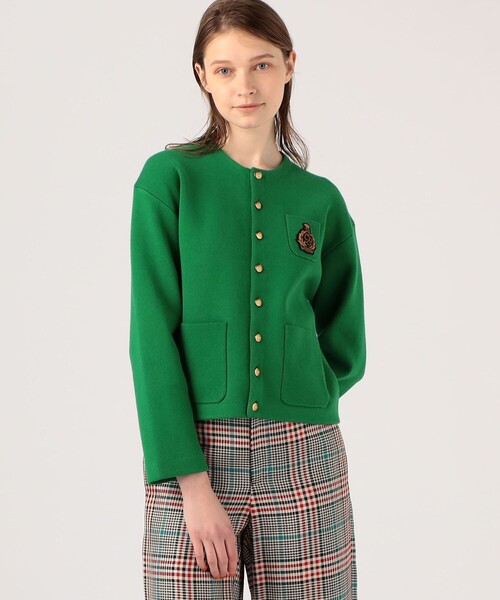 caban（キャバン）の「□コットンカシミヤ エンブレムクルーネック