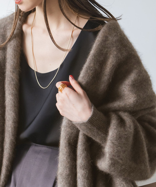 Noble（ノーブル）の「《追加》ファーニットパフカーディガン