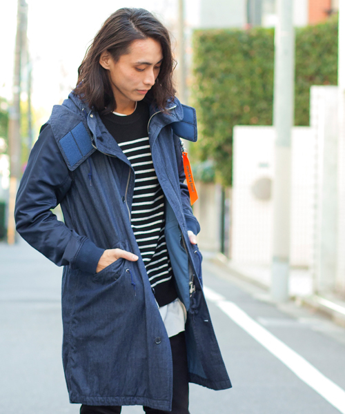 MONKEY TIME（モンキータイム）の「MT∴ デニム モッズ+MA-1 コート