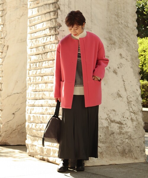 UNTITLED（アンタイトル）の「◇ノーカラーコクーンコート（ノーカラー