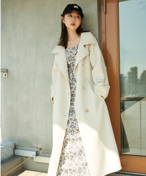 SNIDEL（スナイデル）の「ウロコカシミヤロングコート（その他アウター