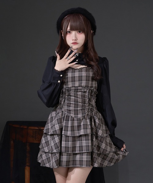 ドロストティアードキャミワンピース（ワンピース）｜Pal elfy（パル