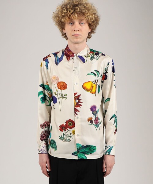 caban（キャバン）の「□CABaN シルクツイル IBIZAプリントシャツ