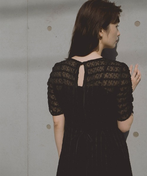 kaene（カエン）の「ドットドビーエプロンドレス（ドレス）」 - WEAR