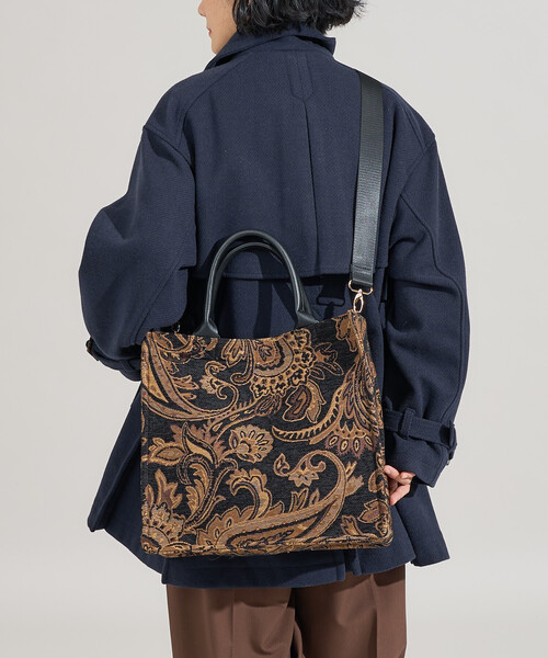 セール】2WAY ペイズリージャガードトートバッグ 限定展開（トート