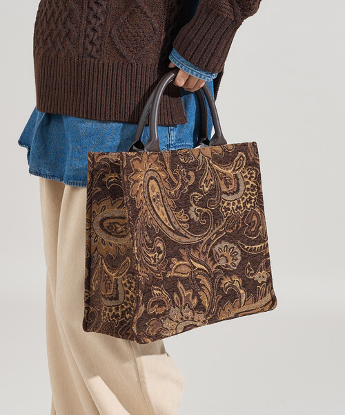 セール】2WAY ペイズリージャガードトートバッグ 限定展開（トート