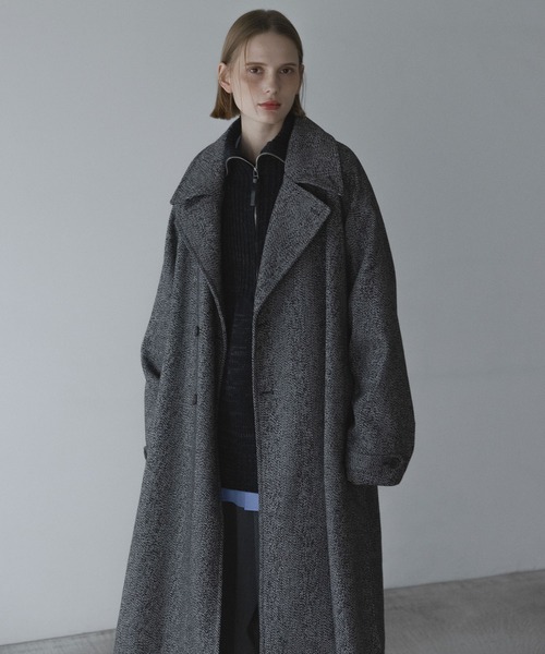 WOOL OVERSIZE LONG COAT (3way) / ウールオーバーサイズロングコート
