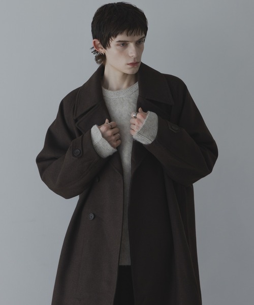 WOOL OVERSIZE LONG COAT (3way) / ウールオーバーサイズロングコート