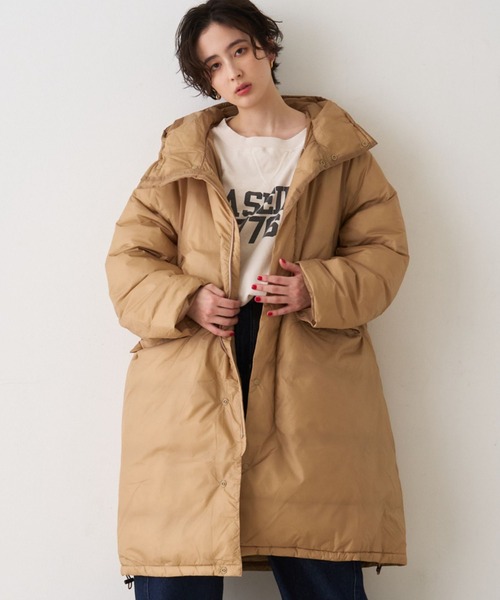 REMI RELIEF/レミレリーフ】超軽量ナイロンアウトドアダウンロング