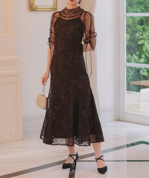 ブラウスセットフラワーレースドレス（ドレス）｜Dorry Doll（ドリー