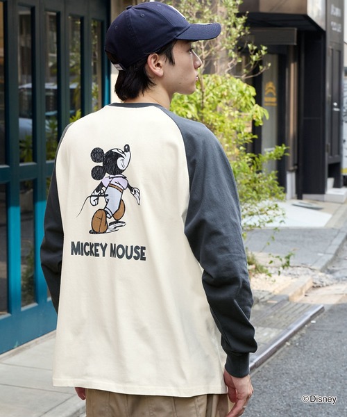 Disney】別注 / ミッキーマウス / オールドグラフィックプリントT