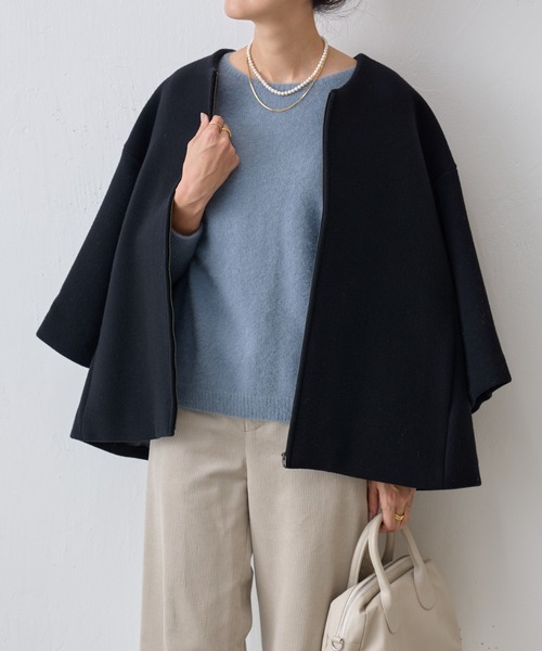 BEARDSLEY（ビアズリー）の「《BEARDSLEY》ウールショートコート（ノー