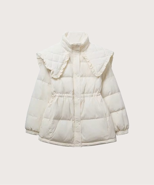 LA POMME petit（ラポミ・プチ）の「襟取り外し可能/天然羽毛90%の極暖