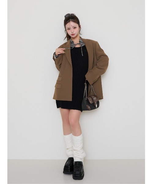 セール】アシメポケットテーラードジャケット（テーラードジャケット