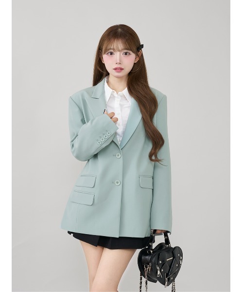 セール】アシメポケットテーラードジャケット（テーラードジャケット