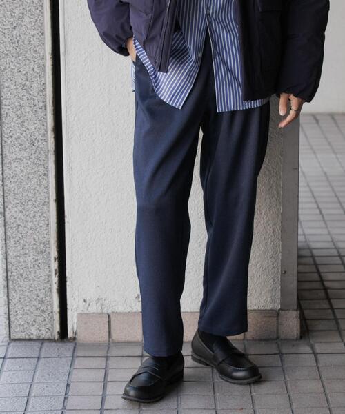 セール】ウールライクダブルタックテーパードパンツ（その他パンツ
