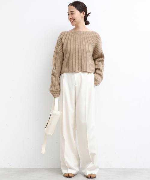 Deuxieme Classe（ドゥーズィエムクラス）の「Cropped Wide リブ プル