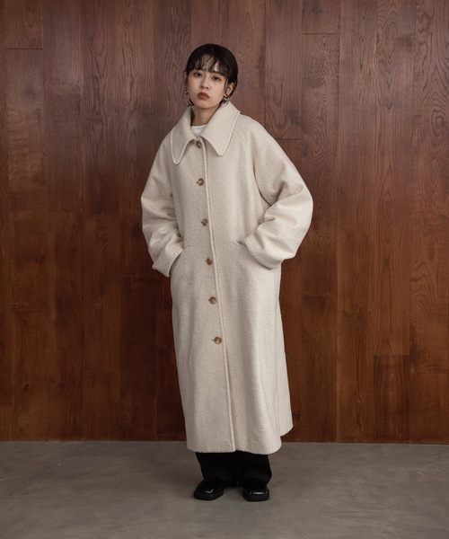 Amiur（エミレ）の「soutien collar shaggy coat / ステンカラー
