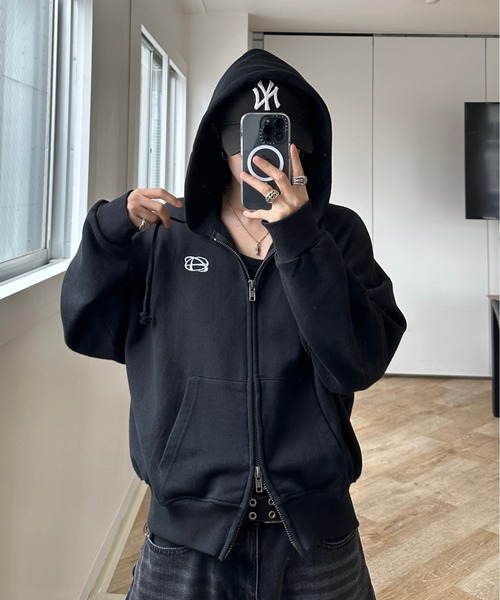 Double Zip-Up Short Hoodie - ダブルジップショートフーディー【短丈