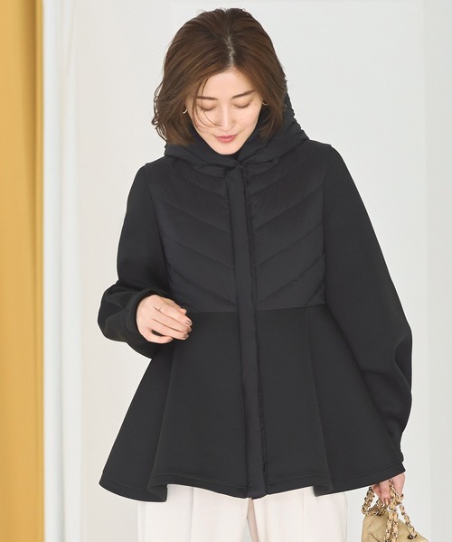 ダンボールニット ライトダウンジャケット(Bタイプ/ペプラム