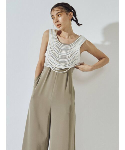 UN3D.（アンスリード）の「コードデザインショートタンクトップ