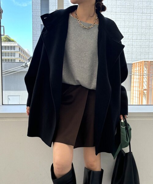 DouDou（ドゥドゥ）の「ダブルフェイスドルマンコート（その他アウター