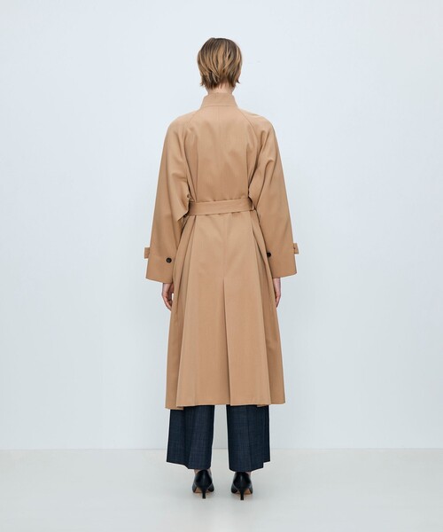 カバートクロス スタンドカラーコート（トレンチコート