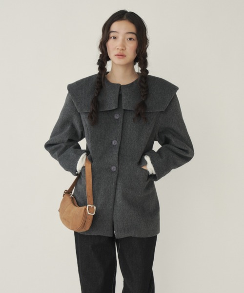 GIUNON（ジウノン）の「big collar coat / ビッグカラーコート（その他