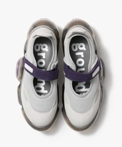 grounds/グラウンズ/MOOPIE MARY JANE/GRAY PURPLE（スニーカー