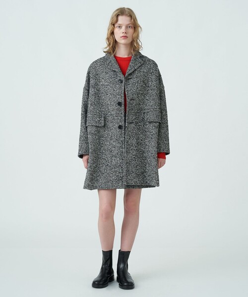 MACPHEE（マカフィー）の「ブロークンツイード オーバーサイズドコート