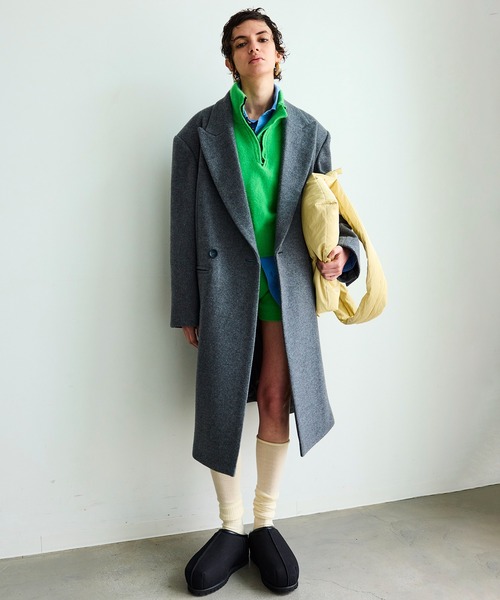 セール】Pile Melton Chester Coat / パイルメルトンチェスターコート