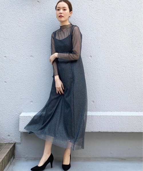 kaene（カエン）の「ラメチュールメロウワンピース（ドレス）」 - WEAR