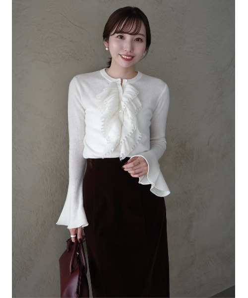 ベルベットナロースカート（スカート）｜anuans（アニュアンス）の