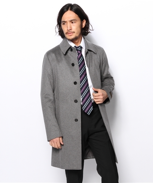 EDIFICE（エディフィス）の「ウールカシミア ベルテッドコート（ステン