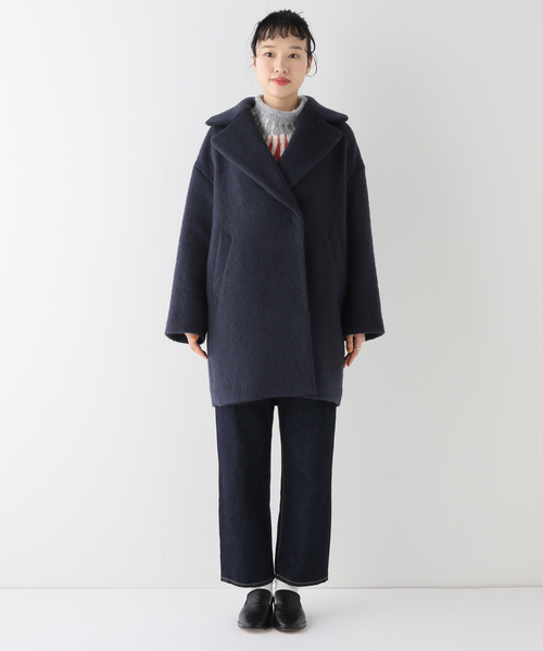 IENA（イエナ）の「ウールモヘヤシャギーコート（チェスターコート