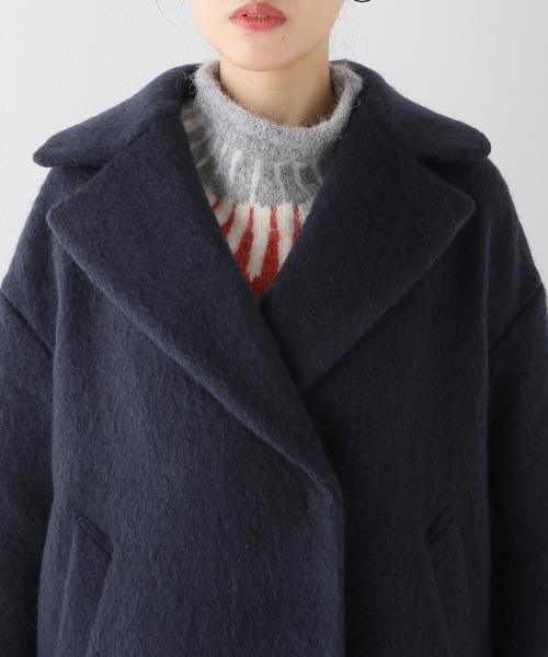 IENA（イエナ）の「ウールモヘヤシャギーコート（チェスターコート