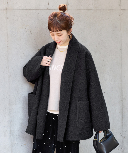 追加》ブークレージャージ着流しコート（その他アウター）｜B.C STOCK