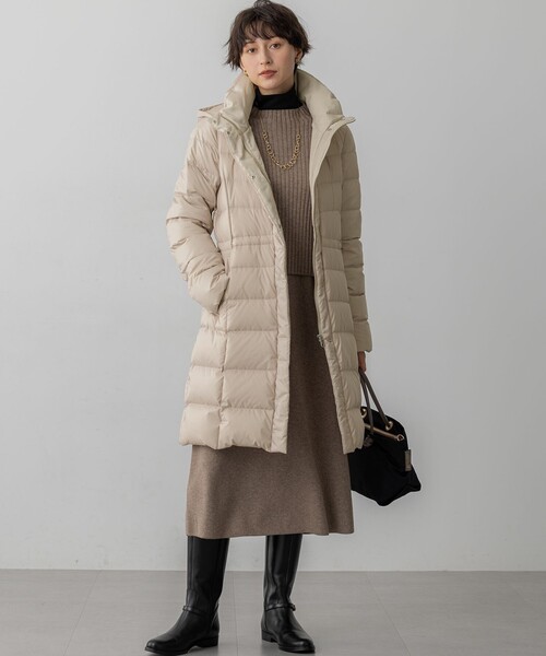 VERY12月号掲載/新色追加】シレータフタ ロング ダウンコート（ダウン