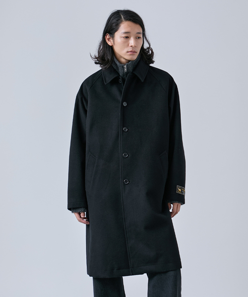 セール】タスマニアウール ウインドシャット ステンカラーコート