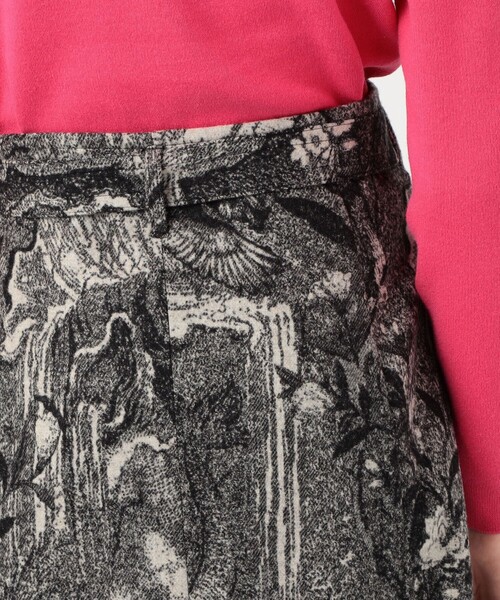 caban（キャバン）の「フランネルジャカード ラップスカート（スカート