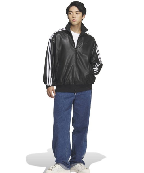 adidas PLEATHER 3STRIPES TRACK TOP / アディダス プレザー 3