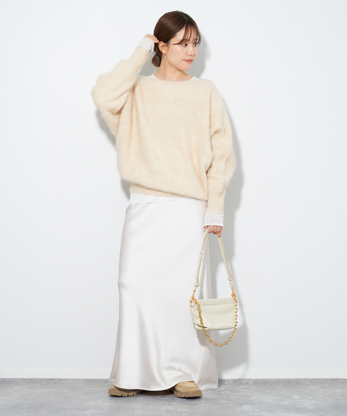 plage（プラージュ）の「Fur Dolman プルオーバー（ニット/セーター