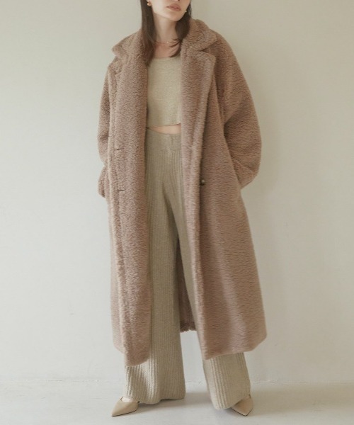 セール】Teddy volume long コート（その他アウター）｜ACYM（アシーム