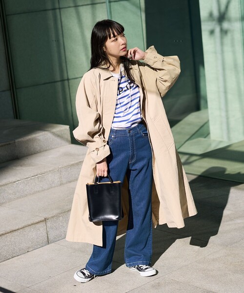 セール】vintage likeステンカラーコート（ステンカラーコート