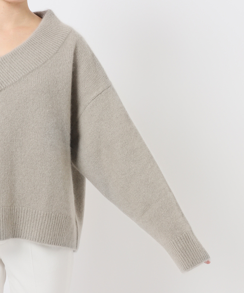 Noble（ノーブル）の「《追加》YAKワイドVネックニット 2（ニット