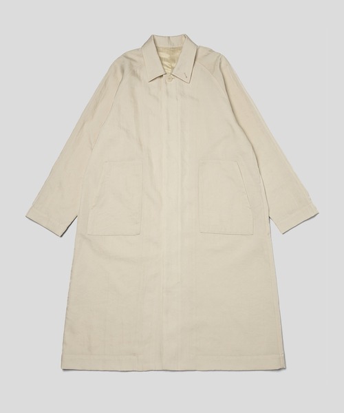 ENOF（イナフ）の「twill long coat（ステンカラーコート）」 - WEAR