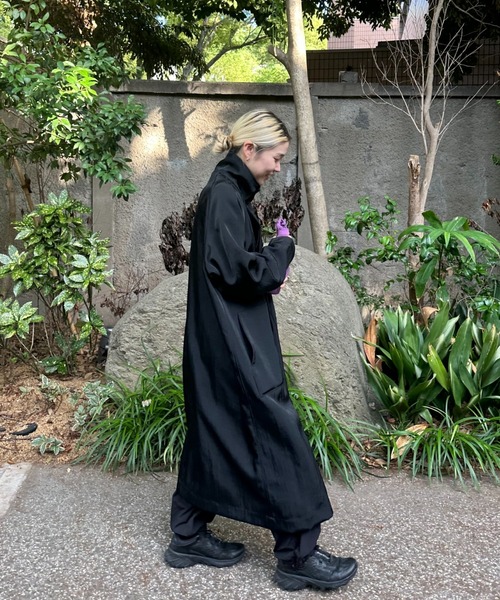 ENOF（イナフ）の「twill long coat（ステンカラーコート）」 - WEAR