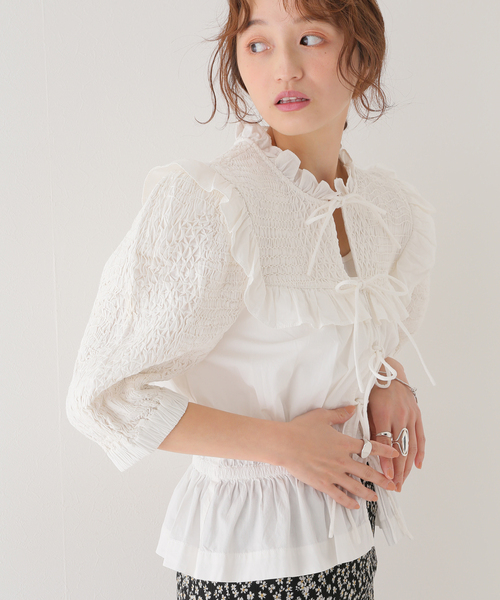 定価63,800円 Sea New York Casey パフスリーブ ブラウス 定価63, Sea