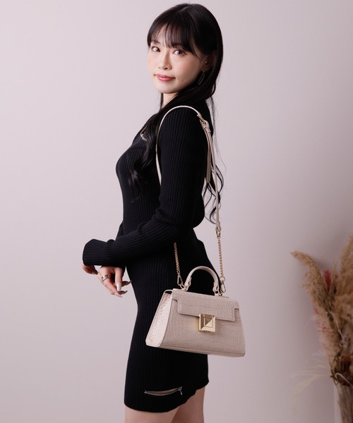 LIPSERVICE（リップサービス）の「ZIPラインリブワンピース